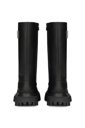 black leather boots DOLCE E GABBANA KIDS | D11213A344480999